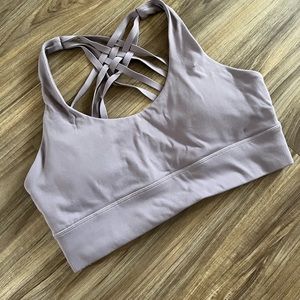 Very cute purple criss cross bra